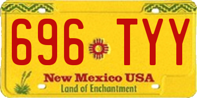 NM license plate 696TYY