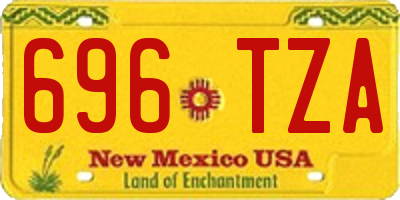 NM license plate 696TZA