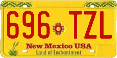 NM license plate 696TZL