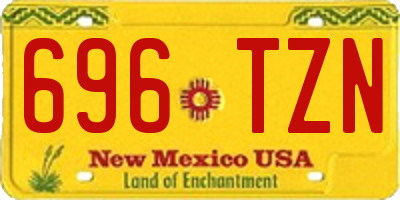 NM license plate 696TZN