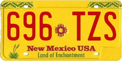 NM license plate 696TZS