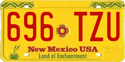 NM license plate 696TZU