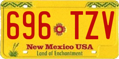 NM license plate 696TZV