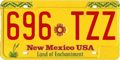 NM license plate 696TZZ