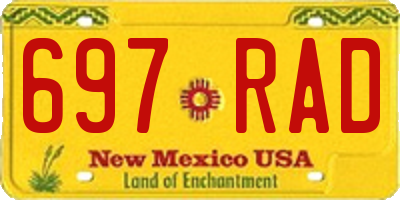 NM license plate 697RAD