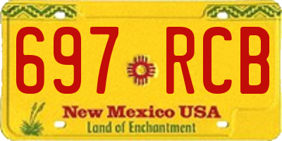 NM license plate 697RCB
