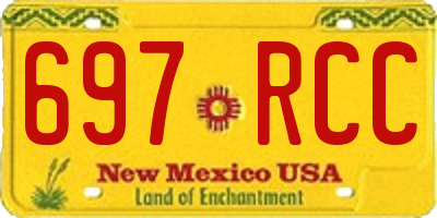 NM license plate 697RCC