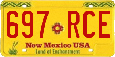 NM license plate 697RCE