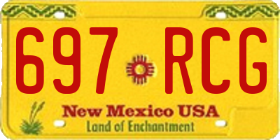 NM license plate 697RCG