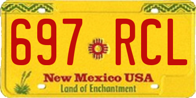 NM license plate 697RCL