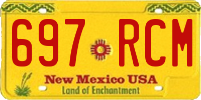 NM license plate 697RCM