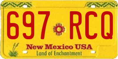 NM license plate 697RCQ