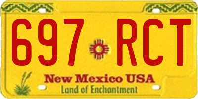 NM license plate 697RCT