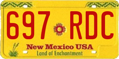 NM license plate 697RDC