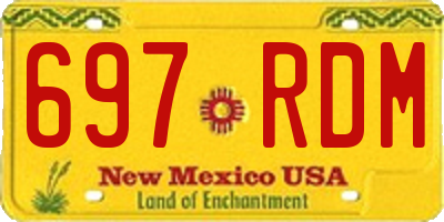 NM license plate 697RDM