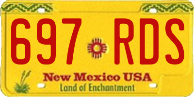 NM license plate 697RDS