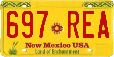 NM license plate 697REA