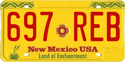 NM license plate 697REB