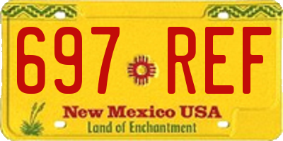 NM license plate 697REF