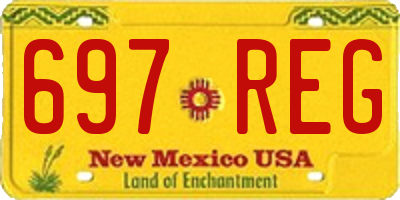 NM license plate 697REG