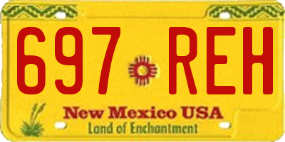 NM license plate 697REH