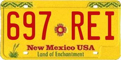 NM license plate 697REI