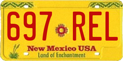 NM license plate 697REL