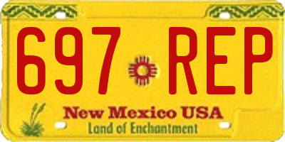 NM license plate 697REP