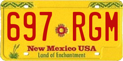 NM license plate 697RGM