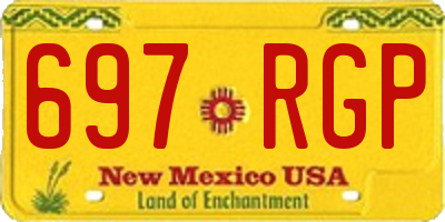 NM license plate 697RGP