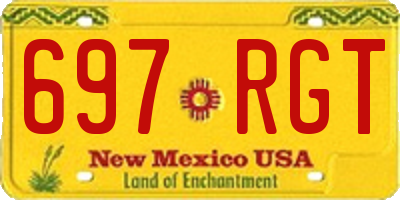NM license plate 697RGT