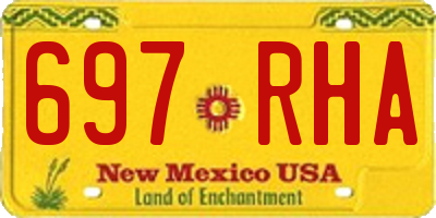NM license plate 697RHA