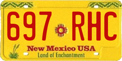 NM license plate 697RHC