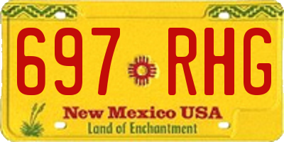 NM license plate 697RHG