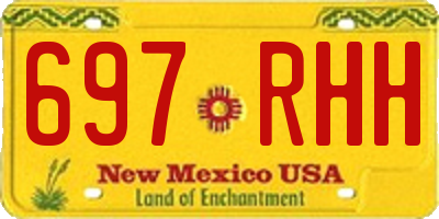 NM license plate 697RHH