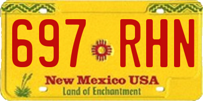 NM license plate 697RHN