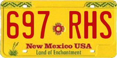 NM license plate 697RHS