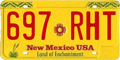 NM license plate 697RHT