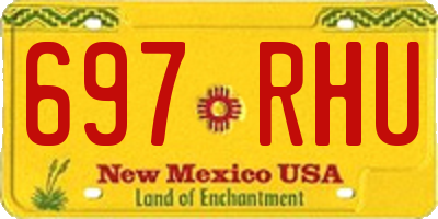 NM license plate 697RHU