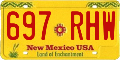 NM license plate 697RHW