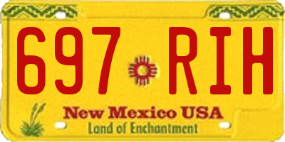 NM license plate 697RIH