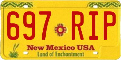 NM license plate 697RIP
