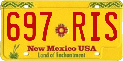 NM license plate 697RIS