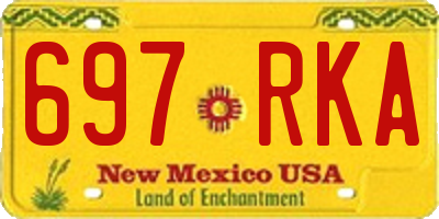 NM license plate 697RKA
