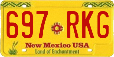 NM license plate 697RKG