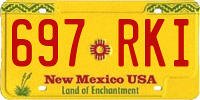 NM license plate 697RKI