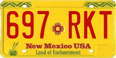 NM license plate 697RKT