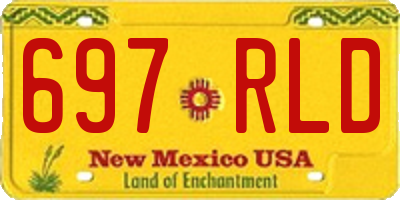 NM license plate 697RLD