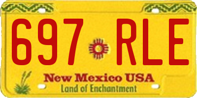 NM license plate 697RLE