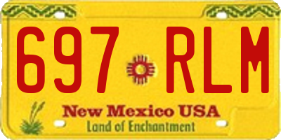 NM license plate 697RLM